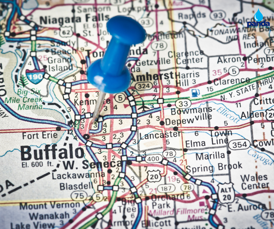 Map of Buffalo New York 